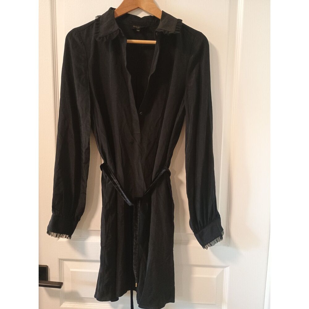 Juicy Couture 100% SILK Black Dress S NWOT